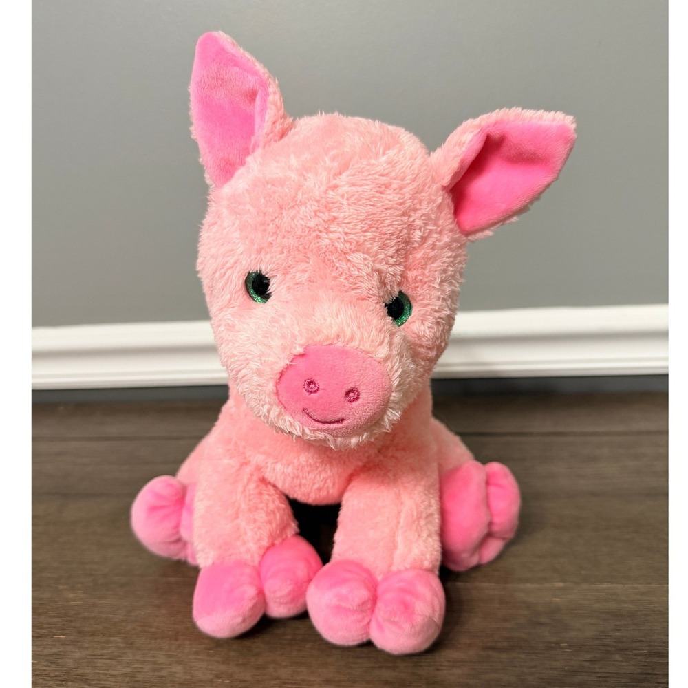 Vintage 2001 The Bear Factory Pink Pig Plush Teddy Bear Mountain 12 inch Y2K Toy
